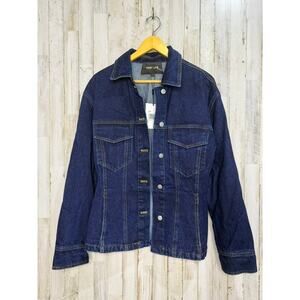 NWT Grey Lab Women's‎ Denim Jacket Blue Size Small Button-Up Casual